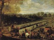 MAZO, Juan Bautista Martinez del The Hunting Party at Aranjuez oil painting on canvas
